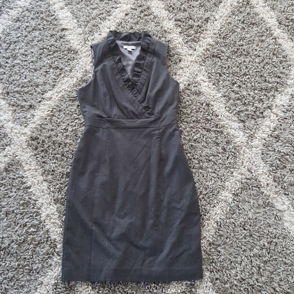 Grey Pin Striped Dress